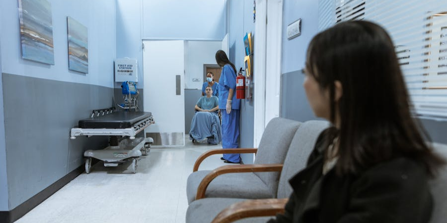 Waiting in a hospital